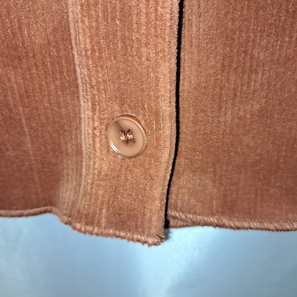 Sz S Women's Corduroy Button-Up Shirt Jacket Shacket Super Soft - Picture 4 of 11